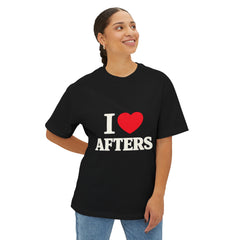 TRUE LOVE — 3AM Local oversized boxy streetwear tee, on-body