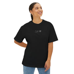 EXIT ONLY — 3AM Local oversized boxy streetwear tee, flat